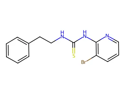 Thiourea, N-(3-bromo-2-pyridinyl)-N'-(2-phenylethyl)- structure