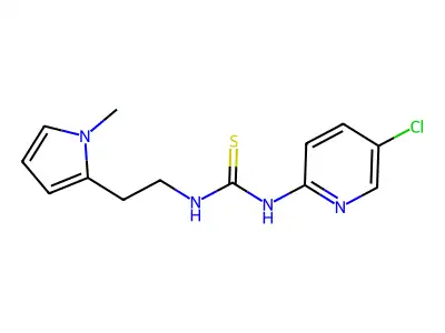Thiourea, N-(5-chloro-2-pyridinyl)-N'-(2-(1-methyl-1H-pyrrol-2-yl)ethyl)- structure
