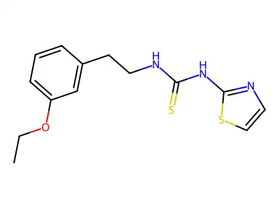 Thiourea, N-(2-(3-ethoxyphenyl)ethyl)-N'-2-thiazolyl- structure