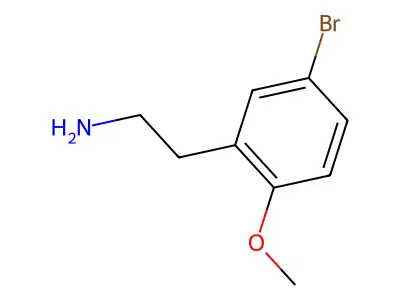 2-(5-bromo-2-methoxyphenyl)ethanamine structure