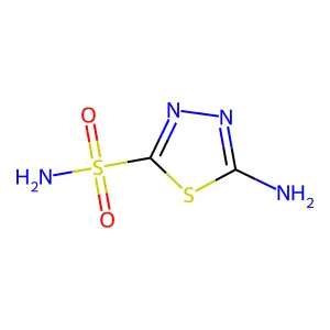 5-氨基-1,3,4-噻二唑-2-磺酰胺 structure