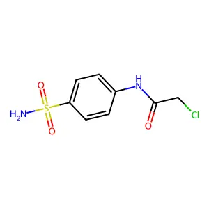 2-chloro-N-(4-sulfamoylphenyl)acetamide structure