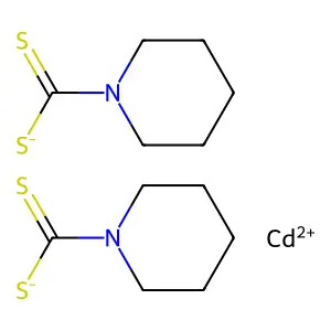 Cadmium bis(piperidine-1-carbodithioate) structure