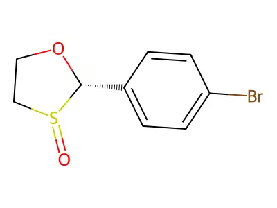 (2S)-2-(4-溴苯基)-1,3-恶噻戊环-3-氧化物 structure