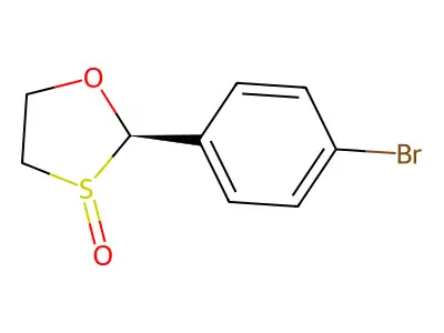 (2R)-2-(4-bromophenyl)-1,3-oxathiolane 3-oxide structure