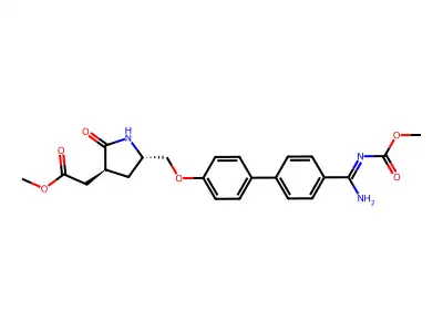 Lefradafiban structure