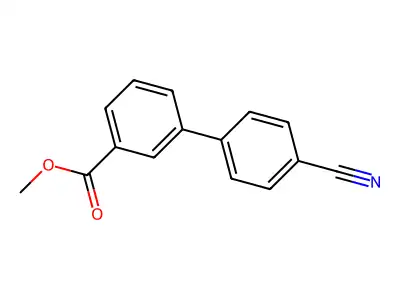 Methyl 3-(4-cyanophenyl)benzoate structure