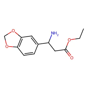 3-Amino-3-benzo[1,3]dioxol-5-yl-propionic acid ethyl ester structure