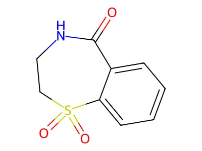 2,3-Dihydro-S,S-dioxide-1,4-benzothiazepin-5(4H)-one structure