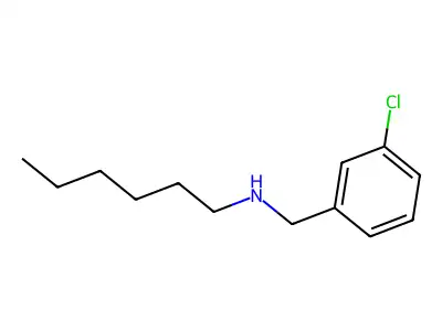 [(3-Chlorophenyl)methyl](hexyl)amine structure