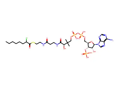 2-Chlorooctanoyl-coenzyme A structure