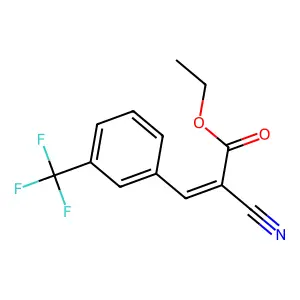 Ethyl 2-cyano-3-[3-(trifluoromethyl)phenyl]acrylate structure