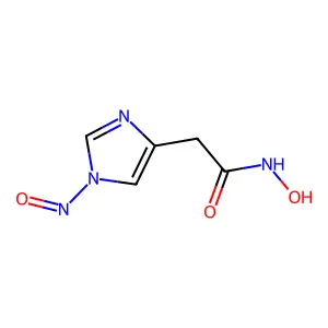 (1-Nitroso-1H-imidazol-4-yl)acetohydroxamic acid structure