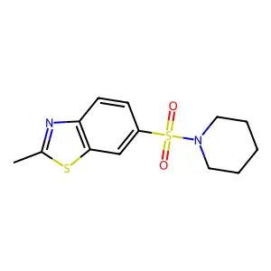 2-Methyl-6-(1-piperidinylsulfonyl)-1,3-benzothiazole structure