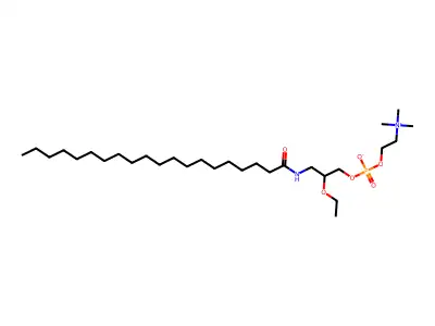 rac-3-Eicosanamido-2-ethoxypropyl phosphocholine structure