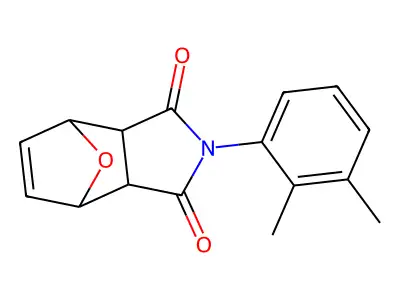 2-(2,3-dimethylphenyl)-3a,4,7,7a-tetrahydro-1H-4,7-epoxyisoindole-1,3(2H)-dione structure