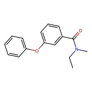 N-乙基-N-甲基-3-苯氧基苯甲酰胺 structure
