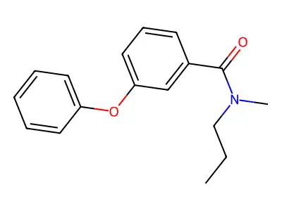 N-甲基-3-苯氧基-N-丙基苯甲酰胺 structure