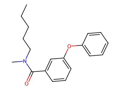 N-甲基-N-戊基-3-苯氧基苯甲酰胺 structure