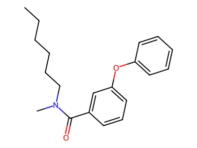 N-己基-N-甲基-3-苯氧基苯甲酰胺 structure
