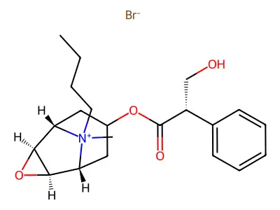 丁基東莨菪鹼 structure