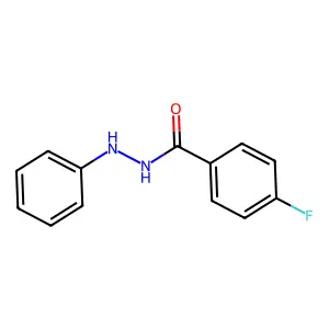 4-Fluorobenzoic acid 2-phenylhydrazide structure