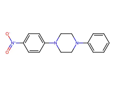 1-(4-nitrophenyl)-4-phenylpiperazine structure