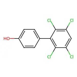 (1,1'-Biphenyl)-4-ol, 2',3',5',6'-tetrachloro- structure