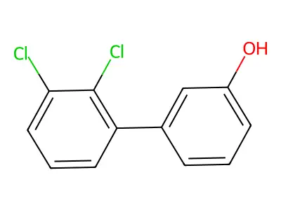 (1,1'-Biphenyl)-3-ol, 2',3'-dichloro- structure