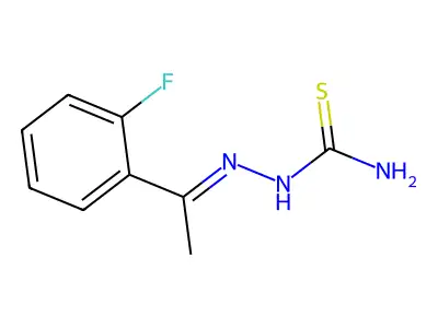 Hydrazinecarbothioamide, 2-[1-(2-fluorophenyl)ethylidene]- structure