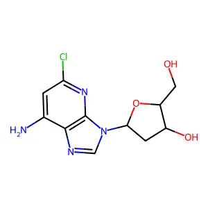 2Cl-1-Deaza-2'-dA structure