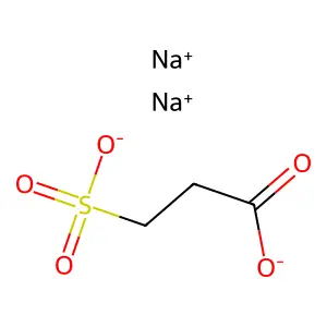Sodium 3-sulfonatopropanoate structure