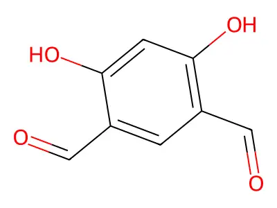 1,3-Benzenedicarboxaldehyde, 4,6-dihydroxy- structure