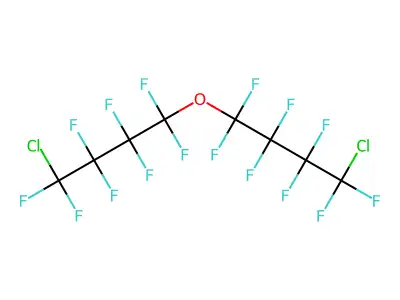 Bis(4-chlorooctafluorobutyl)ether structure