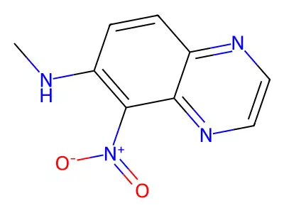 6-Methylamino-5-nitroquinoxaline structure