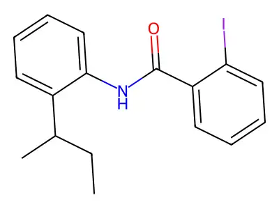N-(2-butan-2-ylphenyl)-2-iodobenzamide structure
