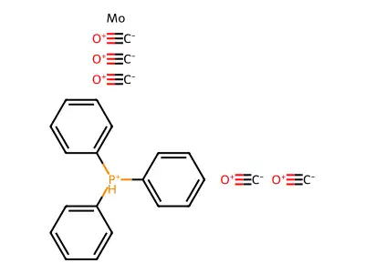 Carbon monoxide;molybdenum;triphenylphosphane structure