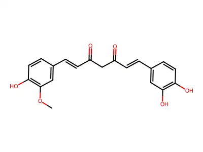 1-(3,4-Dihydroxyphenyl)-7-(4-hydroxy-3-methoxyphenyl)hepta-1,6-diene-3,5-dione structure