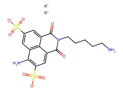 Lucifer Yellow Cadaverine structure