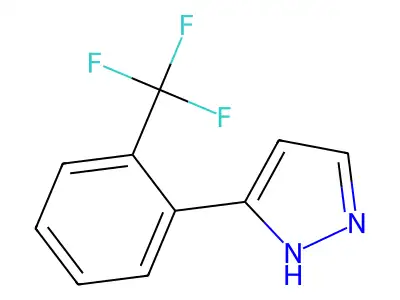 3-[2-(Trifluoromethyl)phenyl]-1H-pyrazole structure