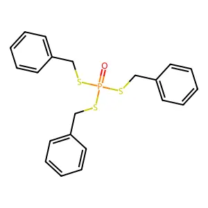Phosphorotrithioic acid, S,S,S-tribenzyl ester structure