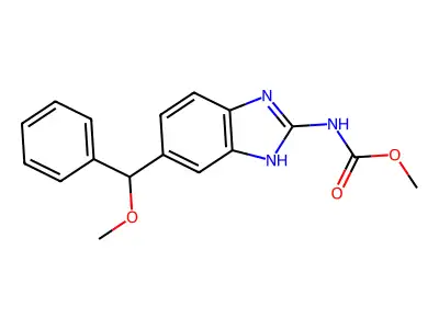 Methyl-(5-methoxybenzyl-1H-benzimidazol-2-yl)carbamate structure