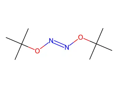 trans-Di-tert-butylhyponitrite structure