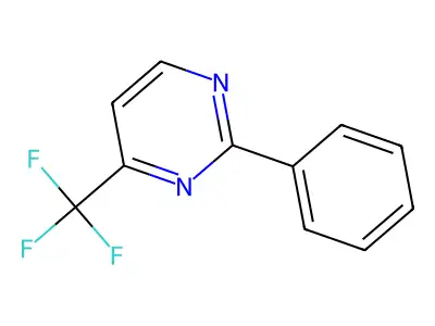 2-Phenyl-4-(trifluoromethyl)pyrimidine structure