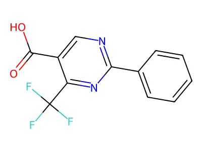 2-phenyl-4-(trifluoromethyl)pyrimidine-5-carboxylic Acid structure