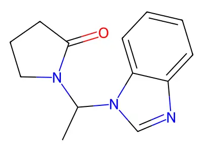 2-Pyrrolidinone, 1-(1-(1H-benzimidazol-1-yl)ethyl)- structure