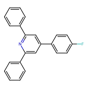 4-(4-Fluorophenyl)-2,6-diphenylpyridine structure