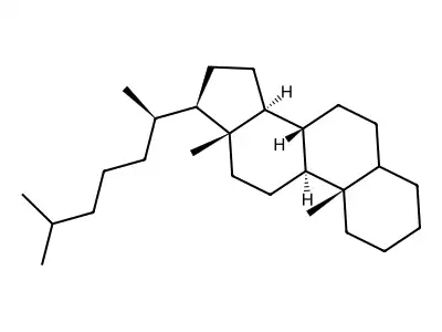 胆甾烷 structure