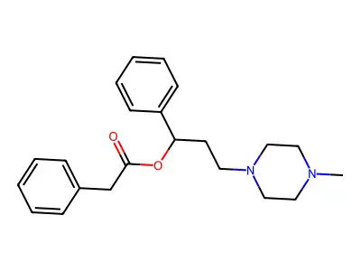 3-(4-Methylpiperazin-1-yl)-1-phenylpropyl phenylacetate structure