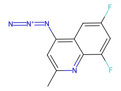 4-Azido-6,8-difluoro-2-methylquinoline structure